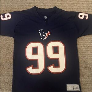 Texans JJ Watt #99 Navy Blue Sports Jersey Youth Small NFL brand
